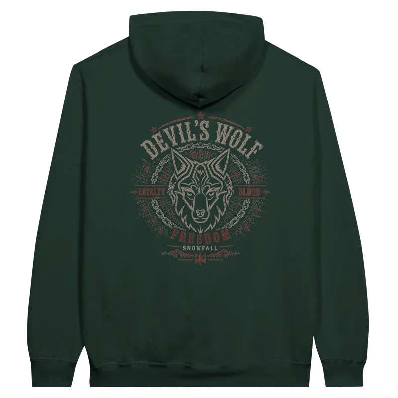 Devil's Wolf Vintage Hoodie Dark — Devil's Wolf