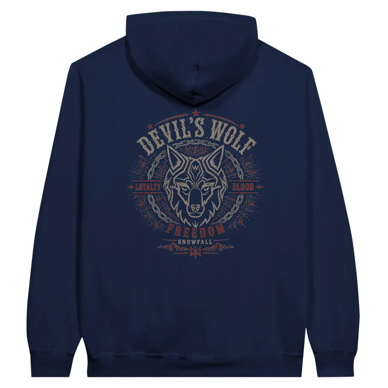 Devil's Wolf Vintage Hoodie Dark — Poppy