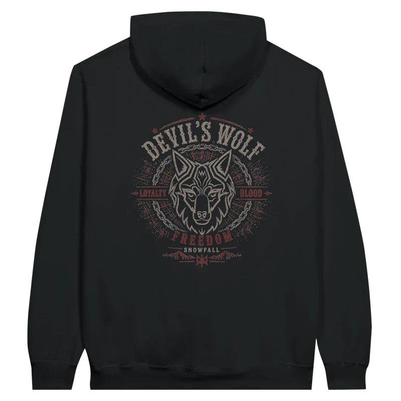 Devil's Wolf Vintage Hoodie Dark — Poppy